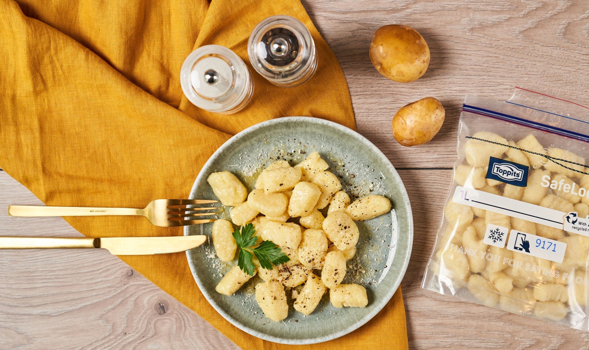 Italiaanse klassieker: gnocchi gemaakt van overgebleven aardappelen