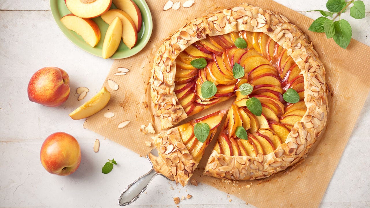 Galette met nectarines – fruitig, knapperig en heel gemakkelijk