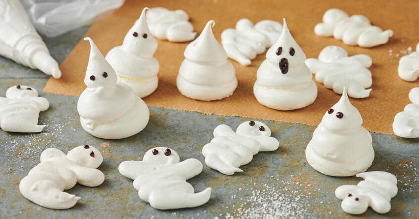 Het perfecte Halloweenrecept met meringue - snel gemaakt, lekker griezelig