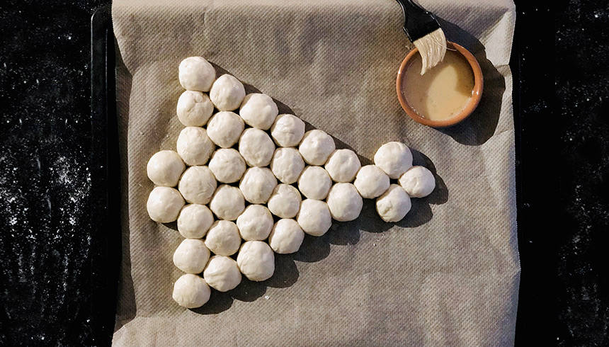 Kerstboombrood: het feestelijke recept voor de kerst