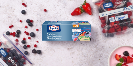 Toppits® diepvrieszakjes met dubbele sluiting